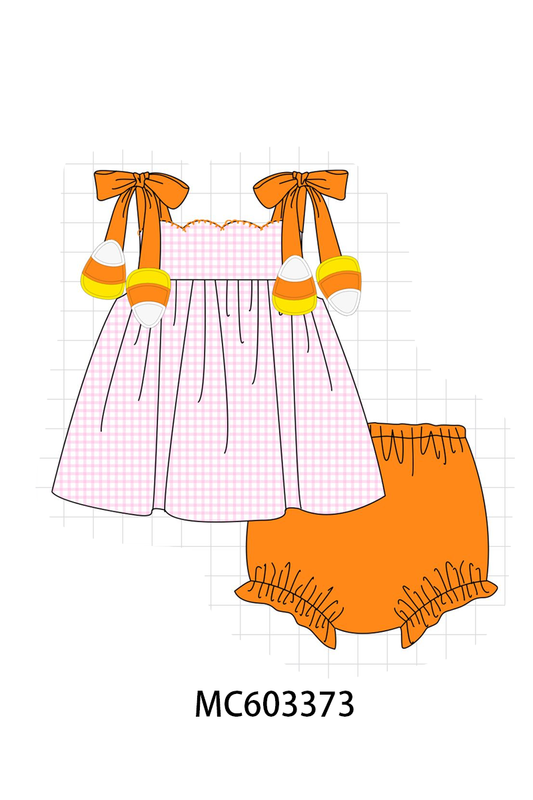 PO83 Pink&blue candy corns bow collection (eta August)