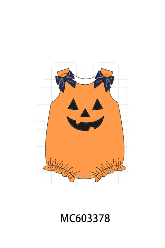 PO83 Orange halloween face applique collection (eta August)
