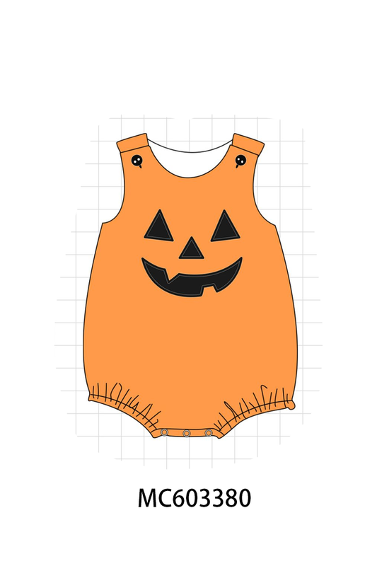 PO83 Orange halloween face applique collection (eta August)