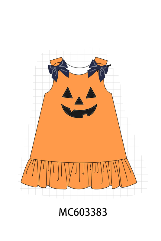 PO83 Orange halloween face applique collection (eta August)