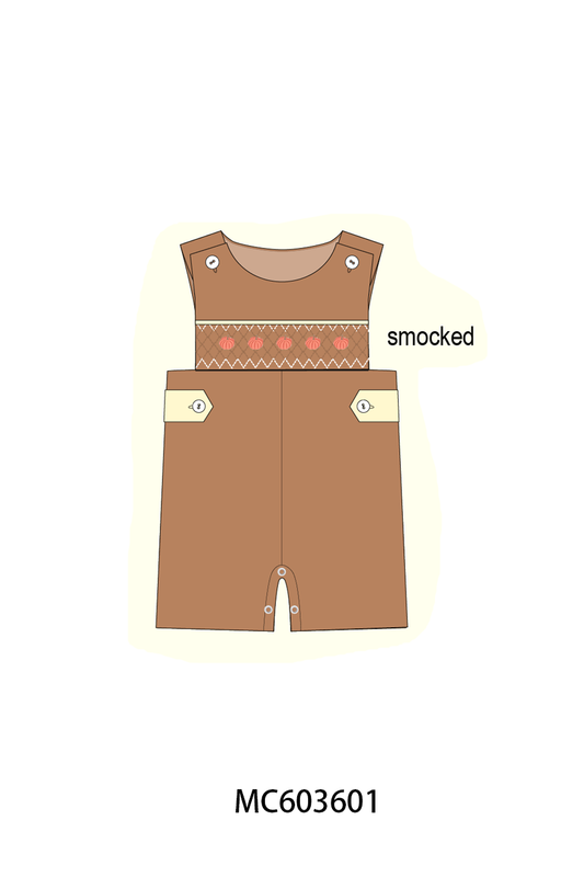 PO85 Brown pumpkin smocked lace collection - ETA  LATE AUGUST to LC