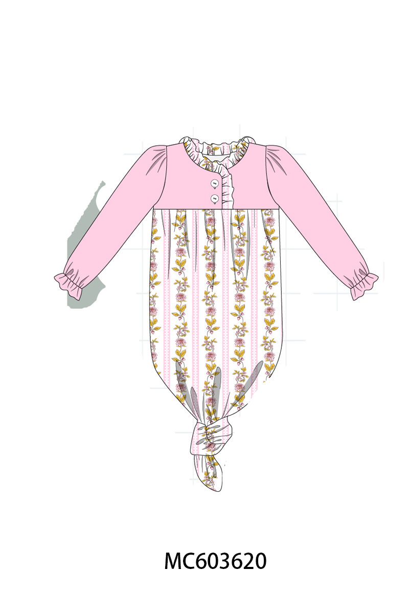 PO85 Pink rose stripe print ruffle collection - ETA  LATE AUGUST to LC