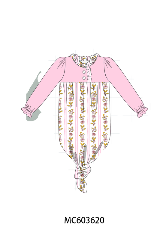 PO85 Pink rose stripe print ruffle collection - ETA  LATE AUGUST to LC