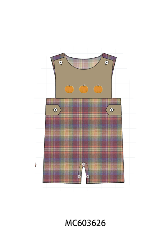 PO85 Camel pumpkin embroidery ruffle collection - ETA  LATE AUGUST to LC