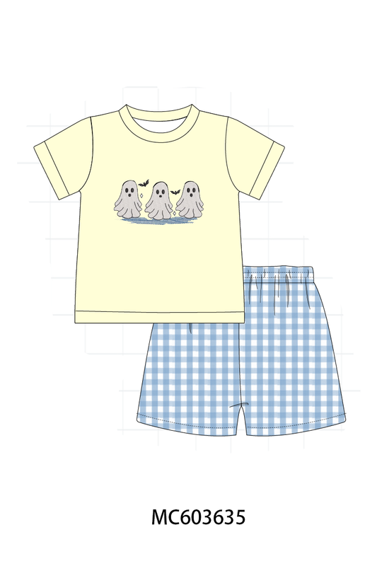 PO85 Pink halloween ghost spooky embroidery collection - ETA  LATE AUGUST to LC