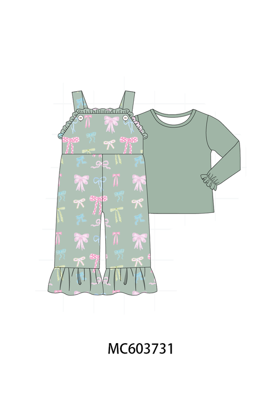 PO85 Sage bow print ruffle collection - ETA  LATE AUGUST to LC