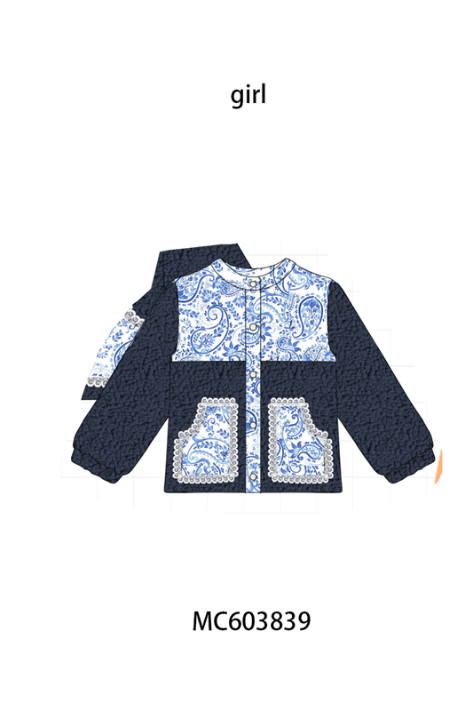 PO85 Multicolored floral print fleece mom&me coat collection - ETA  LATE AUGUST to LC