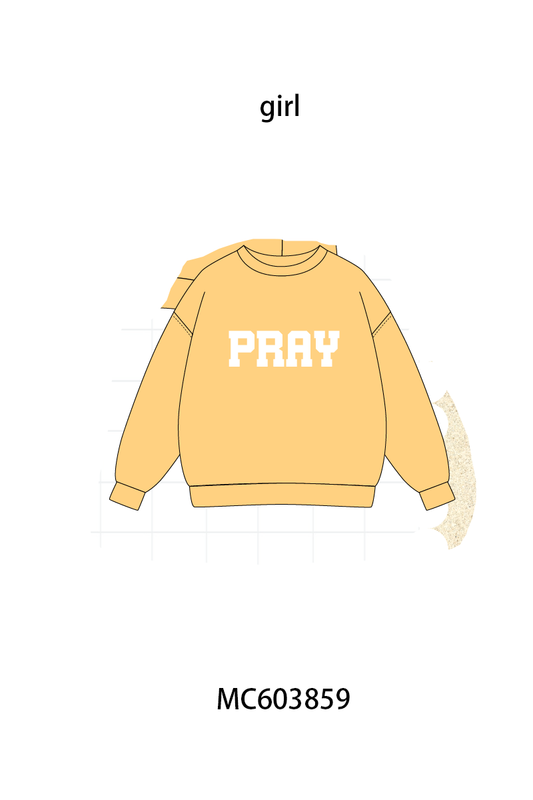 PO85 Multicolored PRAY embroidery mom&me pullover collection - ETA  LATE AUGUST to LC