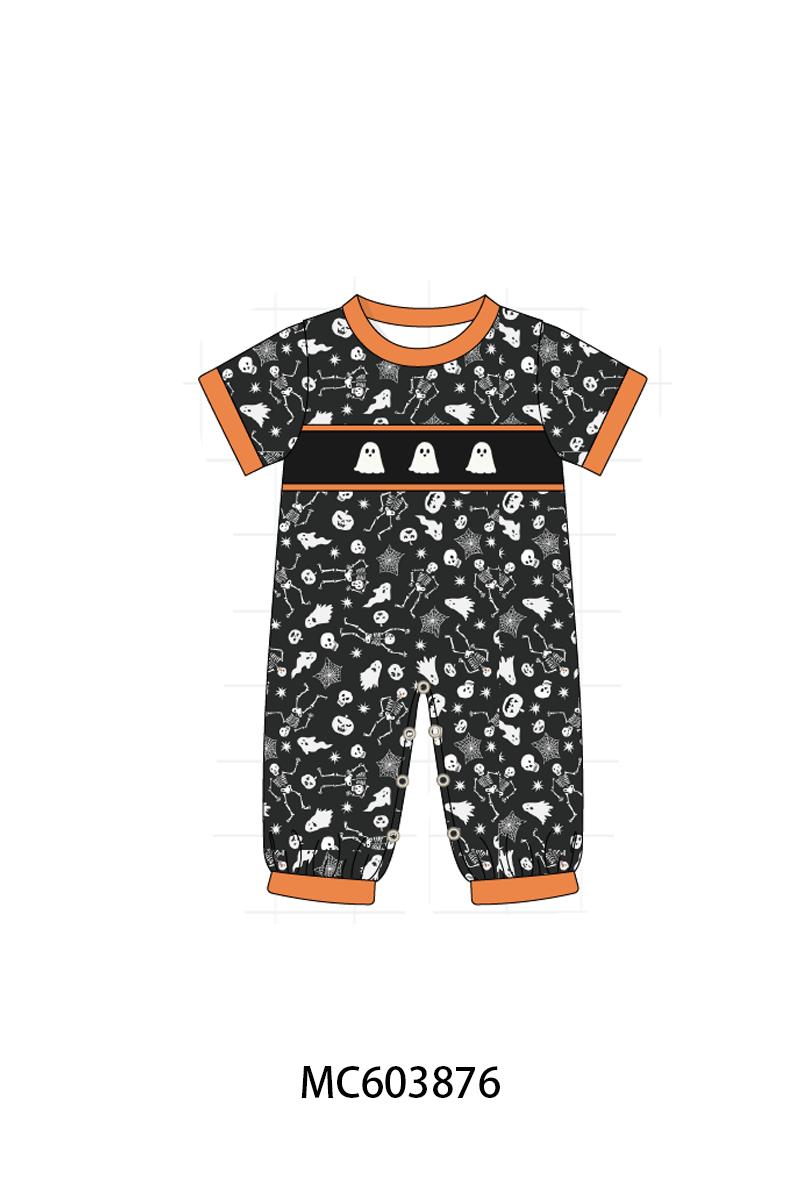 PO85 Orange halloween ghost embroidery collection - ETA  LATE AUGUST to LC