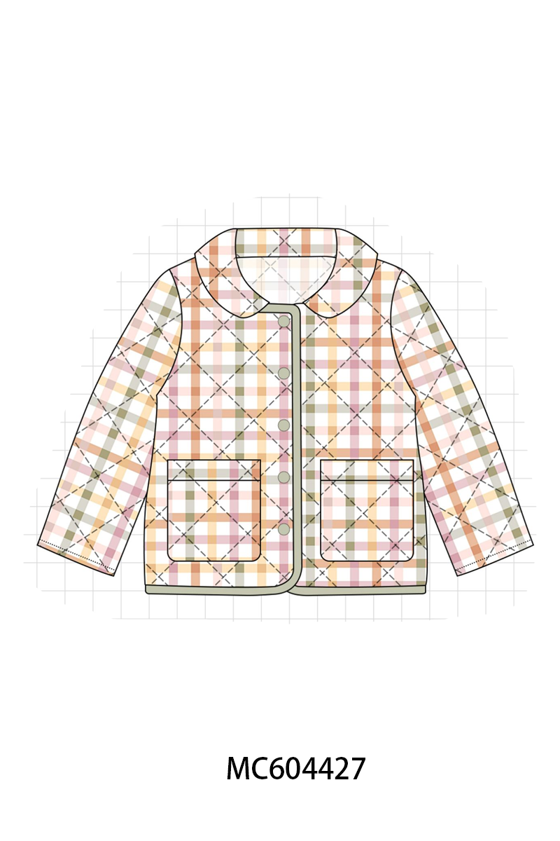 PO88 Multicolored quilted button boys jacket collection (ETA September to LC)