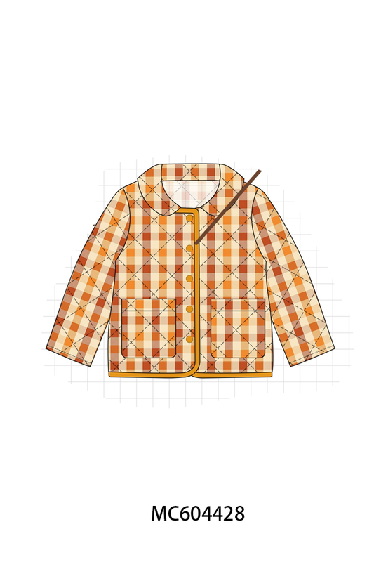 PO88 Multicolored quilted button boys jacket collection (ETA September to LC)