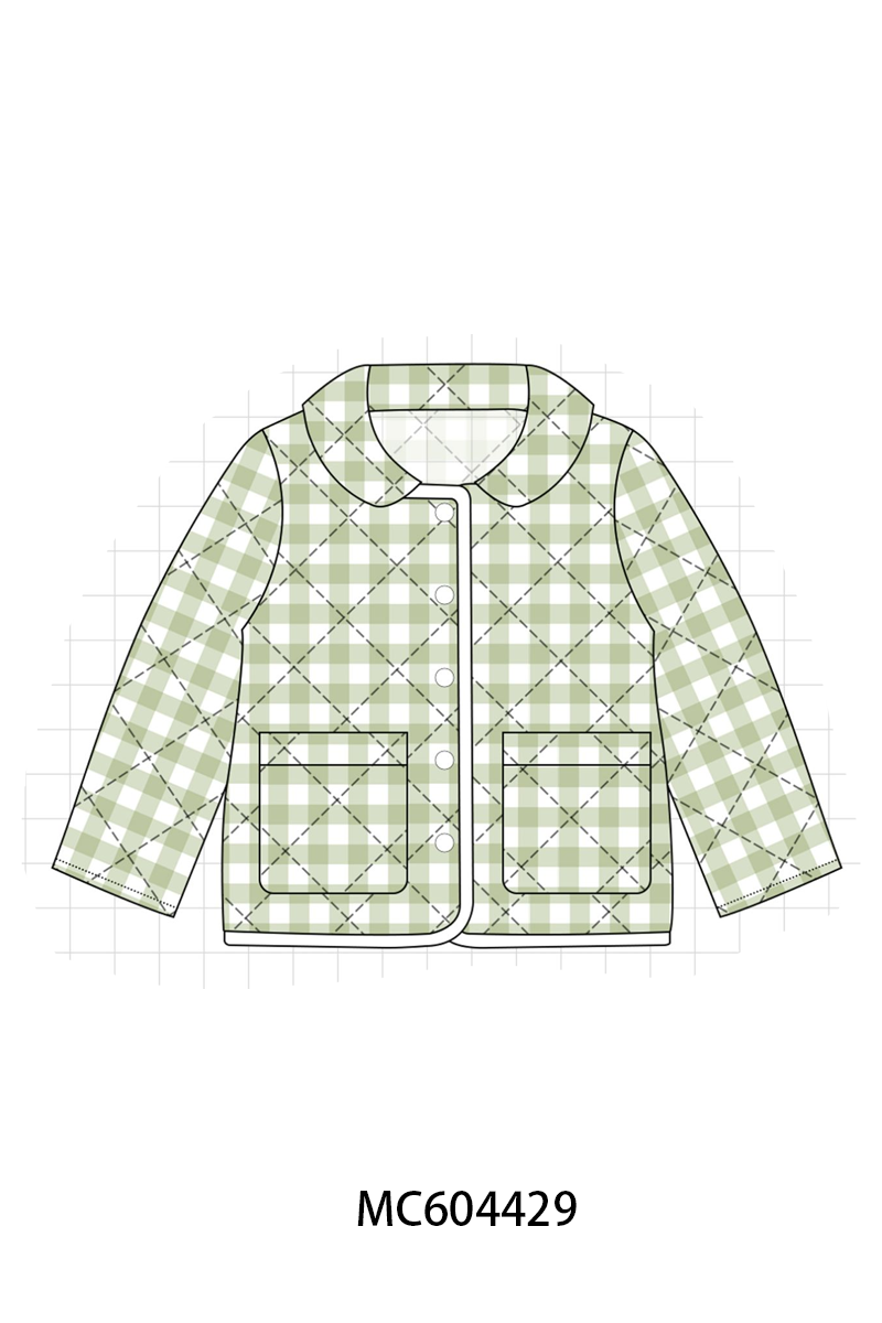 PO88 Multicolored quilted button boys jacket collection (ETA September to LC)