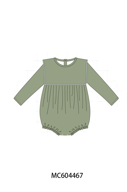 PO88 Green floral print ruffle gingham collection (ETA September to LC)