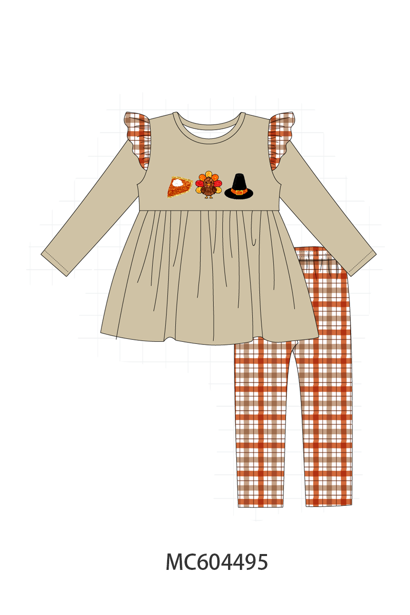 PO88 Thanksgiving turkey sequin plaid collection (ETA September to LC)