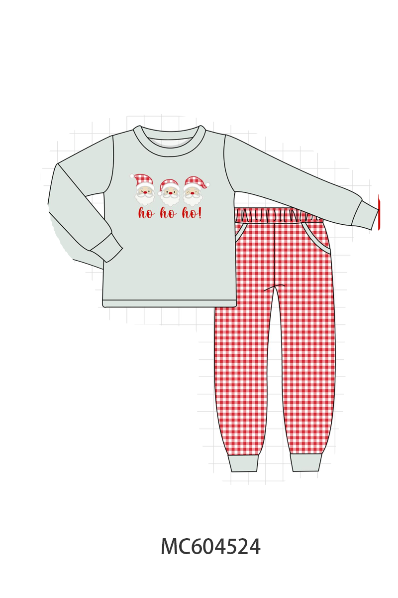 PO88 Sage santa embroidery stripe collection (ETA September to LC)