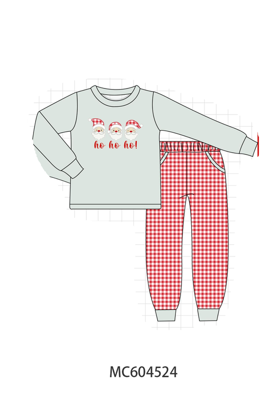 PO88 Sage santa embroidery stripe collection (ETA September to LC)