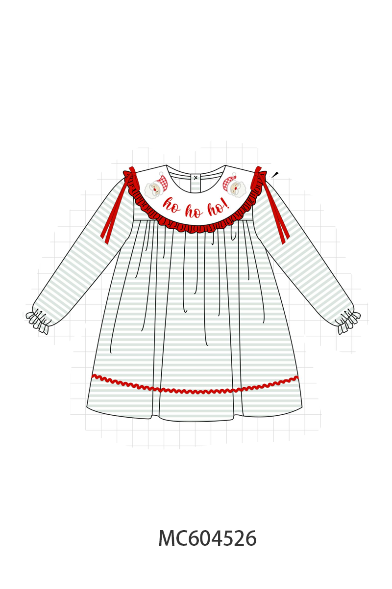 PO88 Sage santa embroidery stripe collection (ETA September to LC)