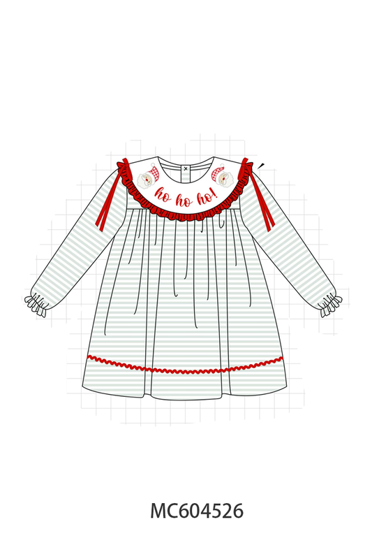 PO88 Sage santa embroidery stripe collection (ETA September to LC)