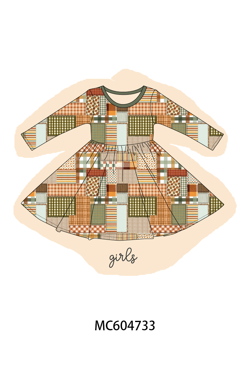 PO88 Vintage fall patchwork bamboo collection (ETA September to LC)