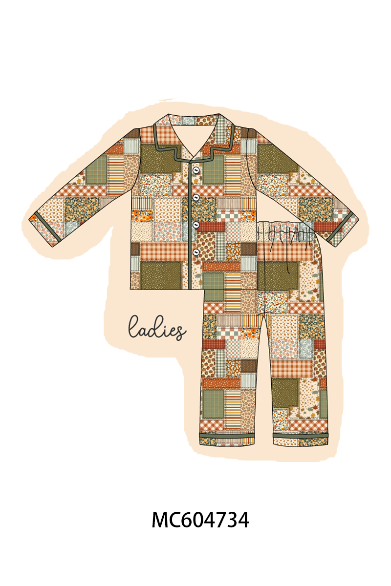 PO88 Vintage fall patchwork bamboo collection (ETA September to LC)