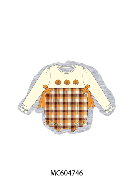PO88 Beige turkey embroidery plaid collection (ETA September to LC)
