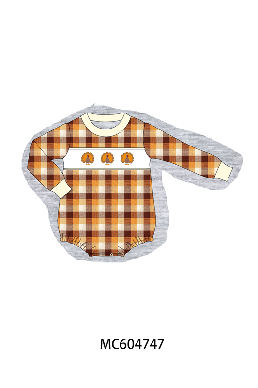 PO88 Beige turkey embroidery plaid collection (ETA September to LC)