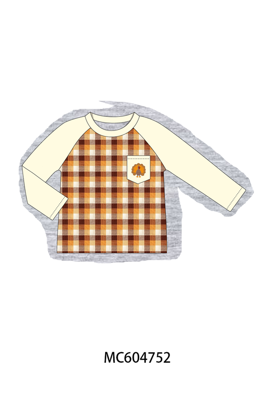 PO88 Beige turkey embroidery plaid collection (ETA September to LC)