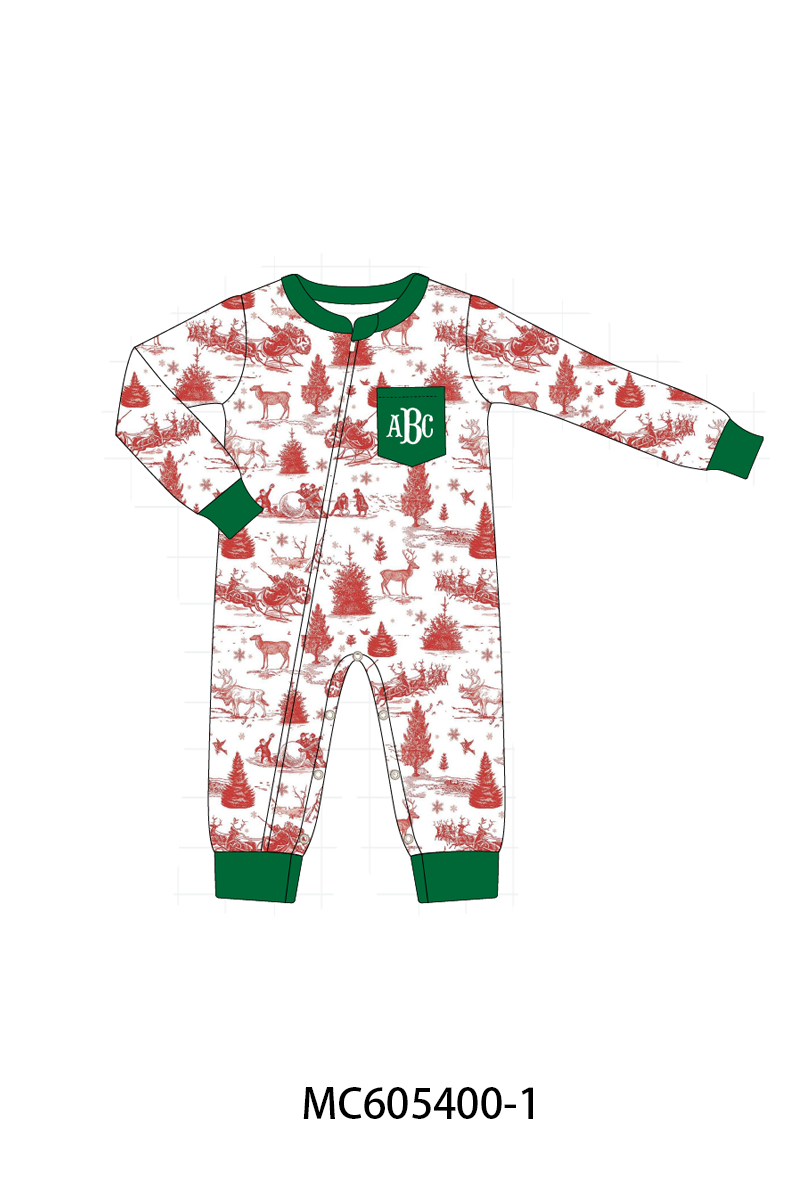 PO93 Classic Christmas Toile monogram embroidery collection - ETA mid-November to LC
