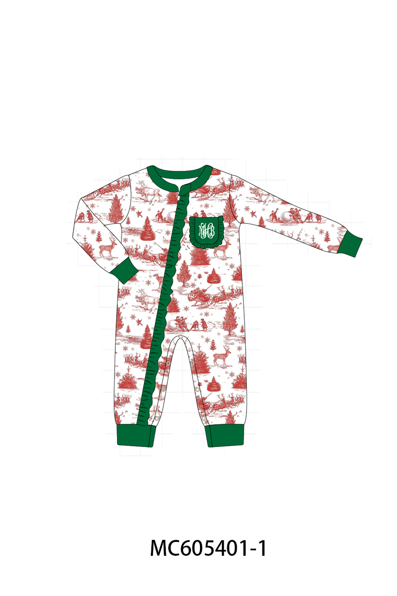 PO93 Classic Christmas Toile monogram embroidery collection - ETA mid-November to LC