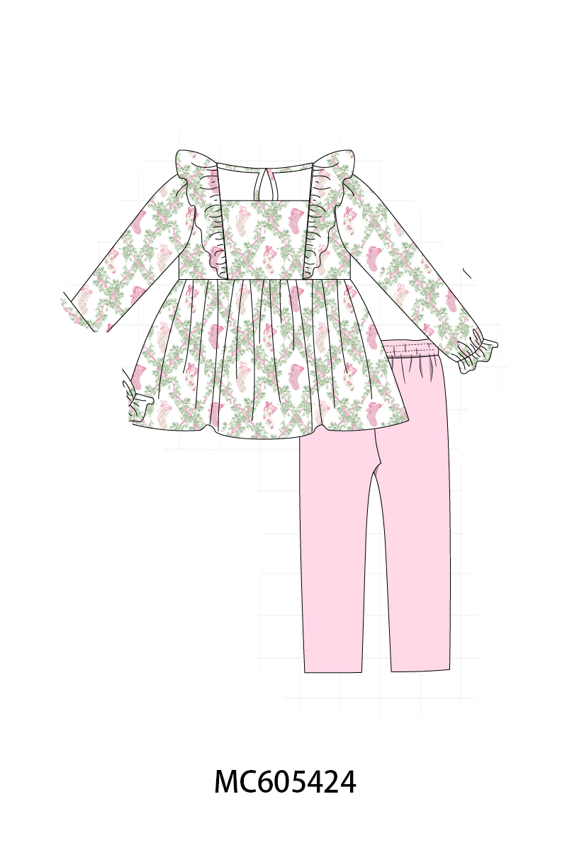 PO93 Pink holiday floral socks print collection - ETA mid-November to LC