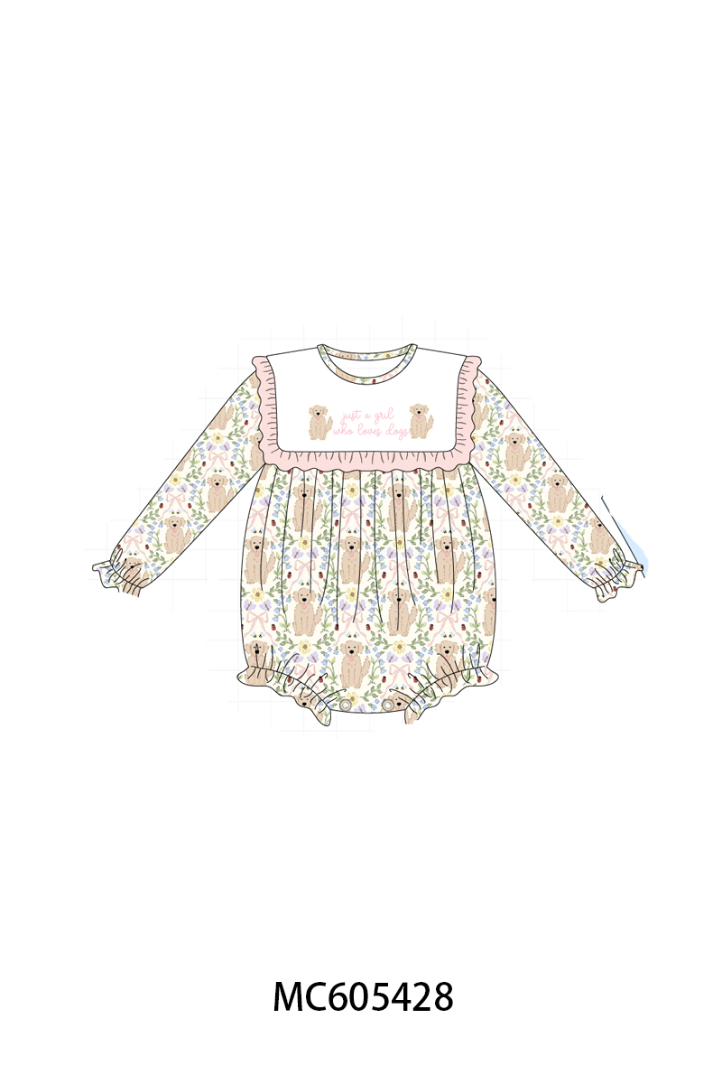 PO93 Pink&blue puppy embroidery collection - ETA mid-November to LC
