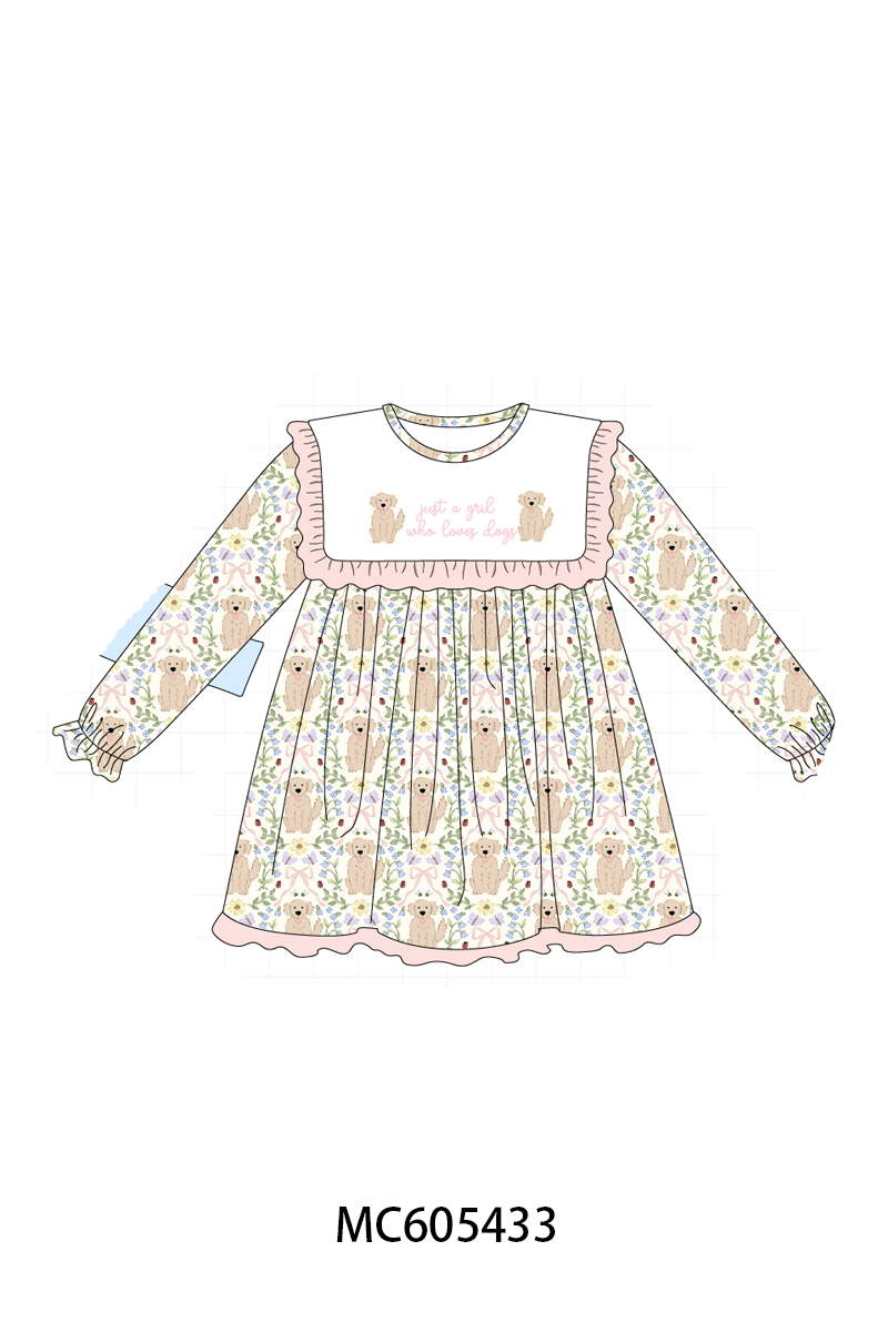 PO93 Pink&blue puppy embroidery collection - ETA mid-November to LC