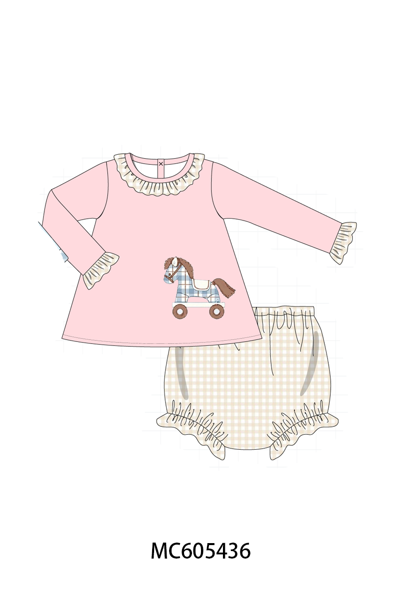 PO93 Pink&blue pony embroidery collection - ETA mid-Novemer to LC