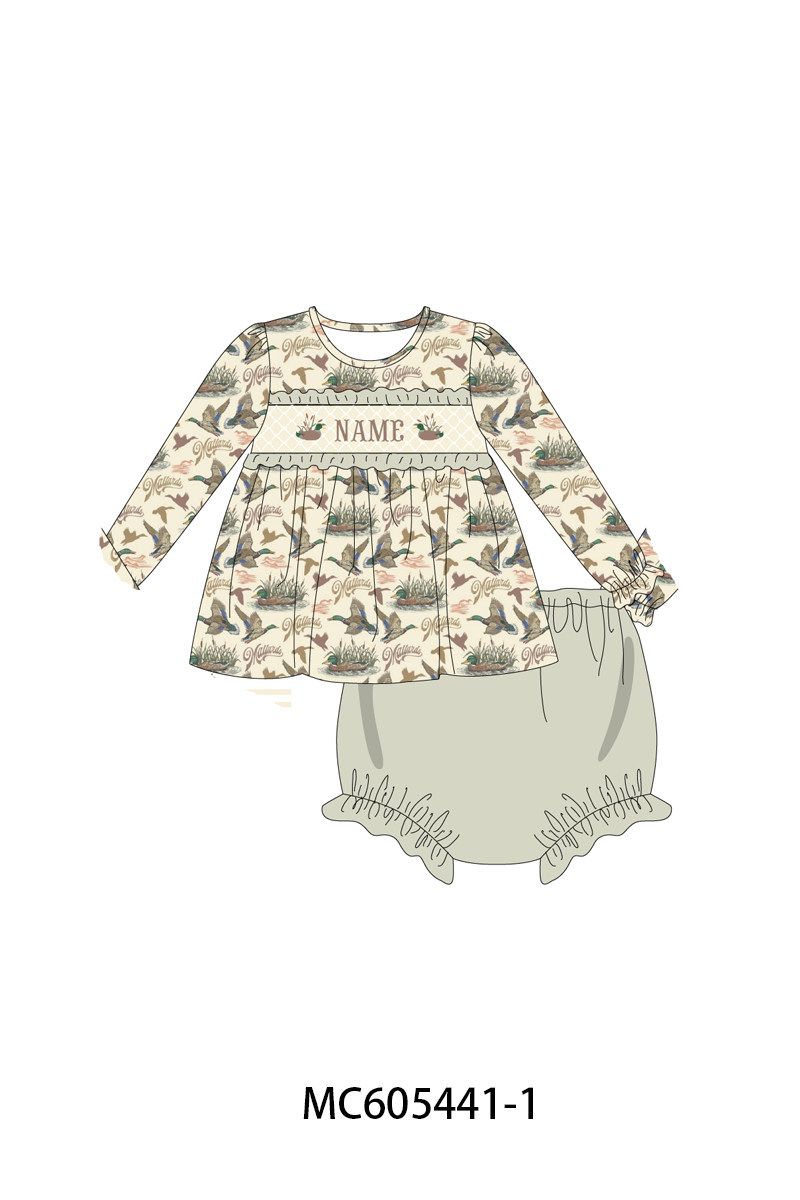 PO93 Green mallard monogram embroidery collection - ETA mid-November to LC