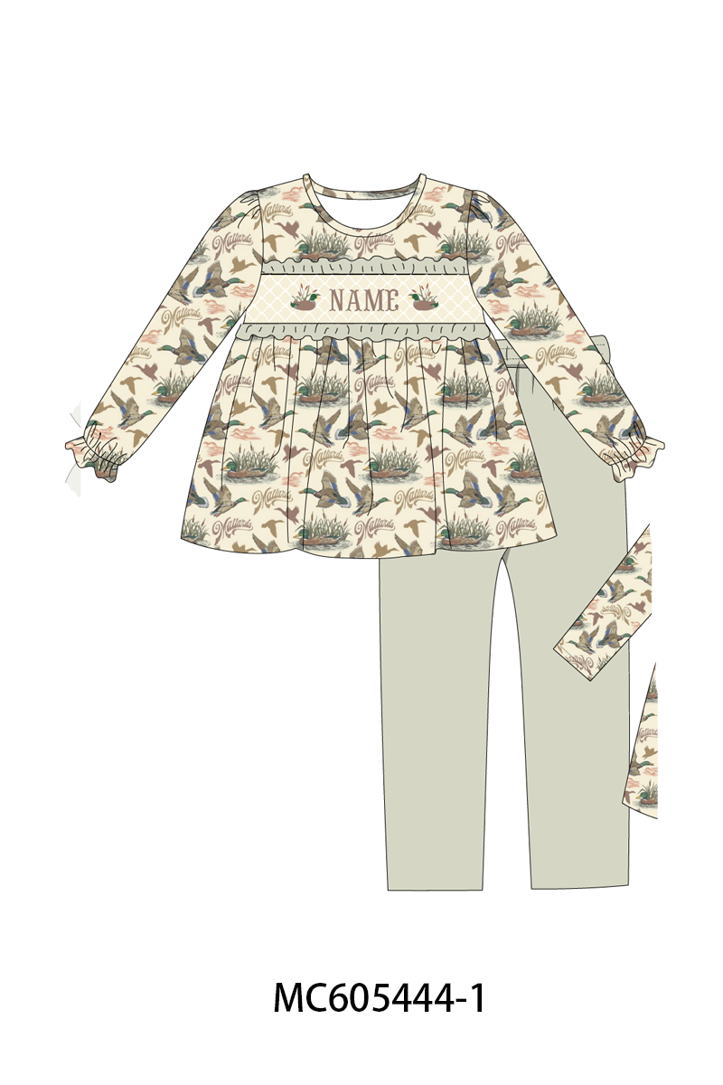PO93 Green mallard monogram embroidery collection - ETA mid-November to LC