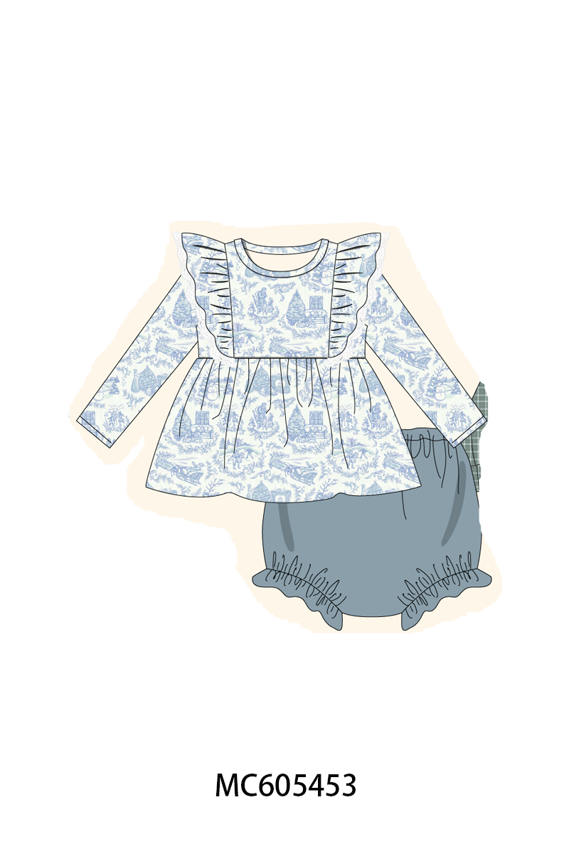 PO93 Blue toile holiday print collection - ETAA mid-November to LC