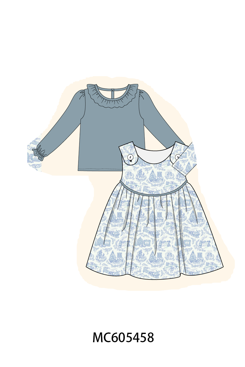 PO93 Blue toile holiday print collection - ETAA mid-November to LC