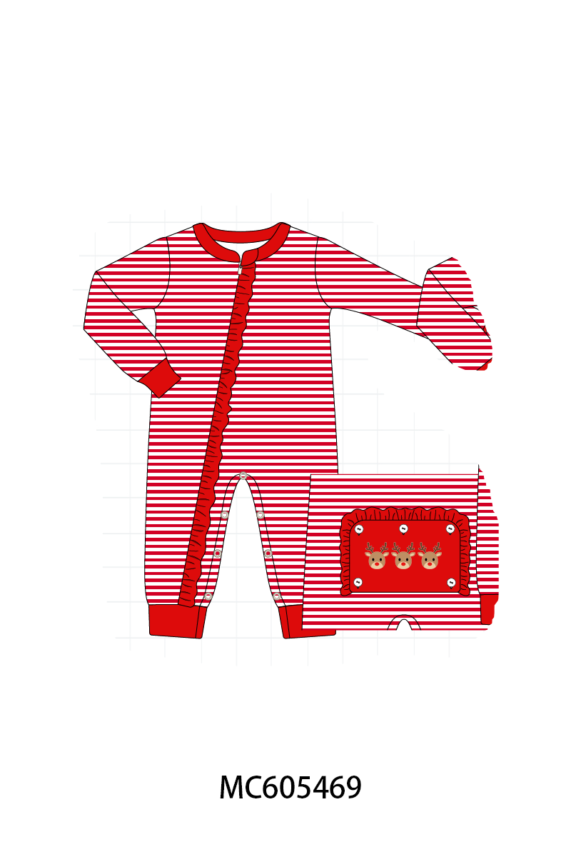 PO93 Christmas stripe tree santa reindeer gingerbread embroidery collection- ETAmid-November to LC