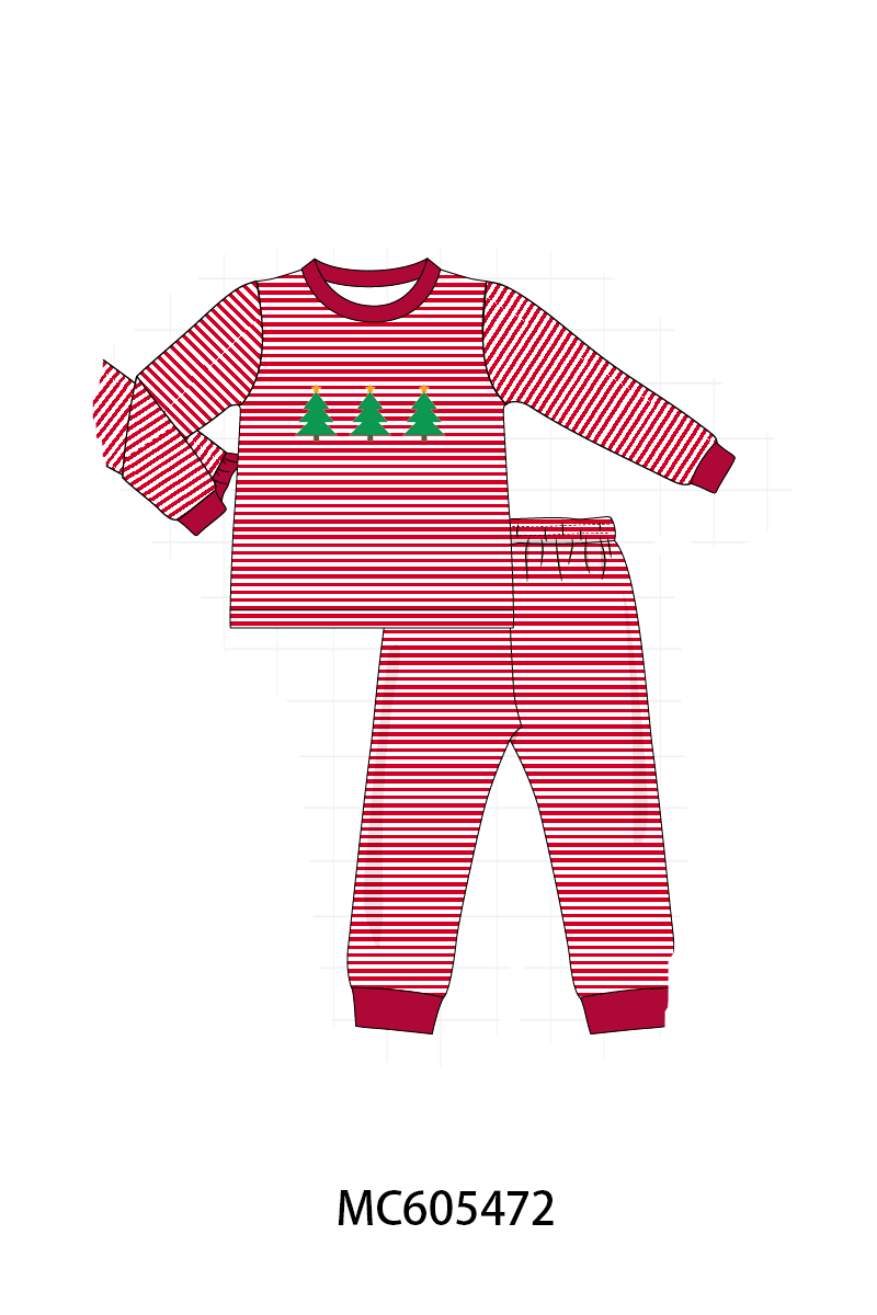 PO93 Christmas stripe tree santa reindeer gingerbread embroidery collection- ETAmid-November to LC