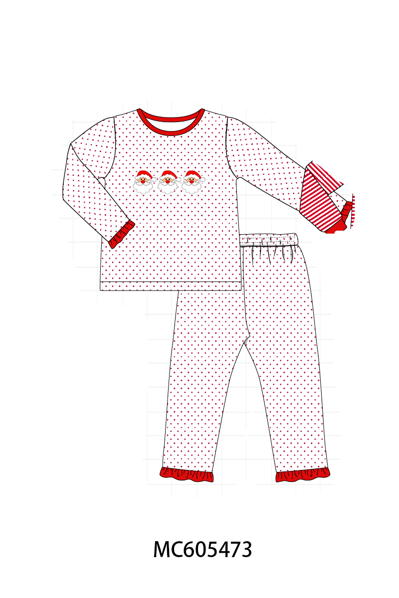 PO93 Christmas stripe tree santa reindeer gingerbread embroidery collection- ETAmid-November to LC