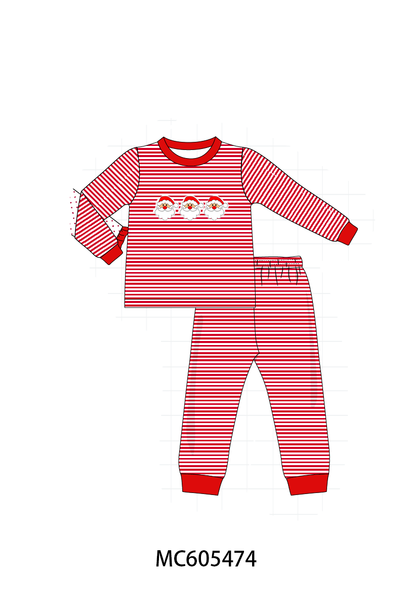 PO93 Christmas stripe tree santa reindeer gingerbread embroidery collection- ETAmid-November to LC