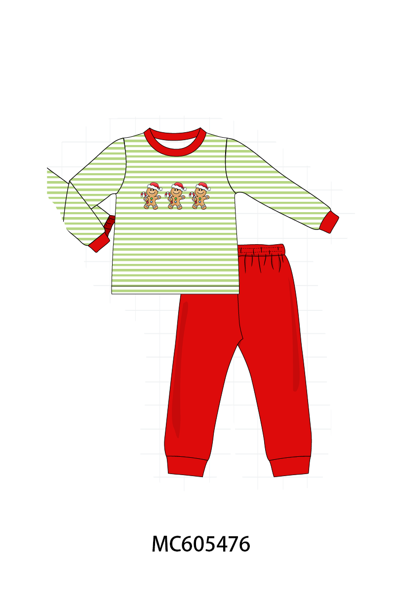 PO93 Christmas stripe tree santa reindeer gingerbread embroidery collection- ETAmid-November to LC