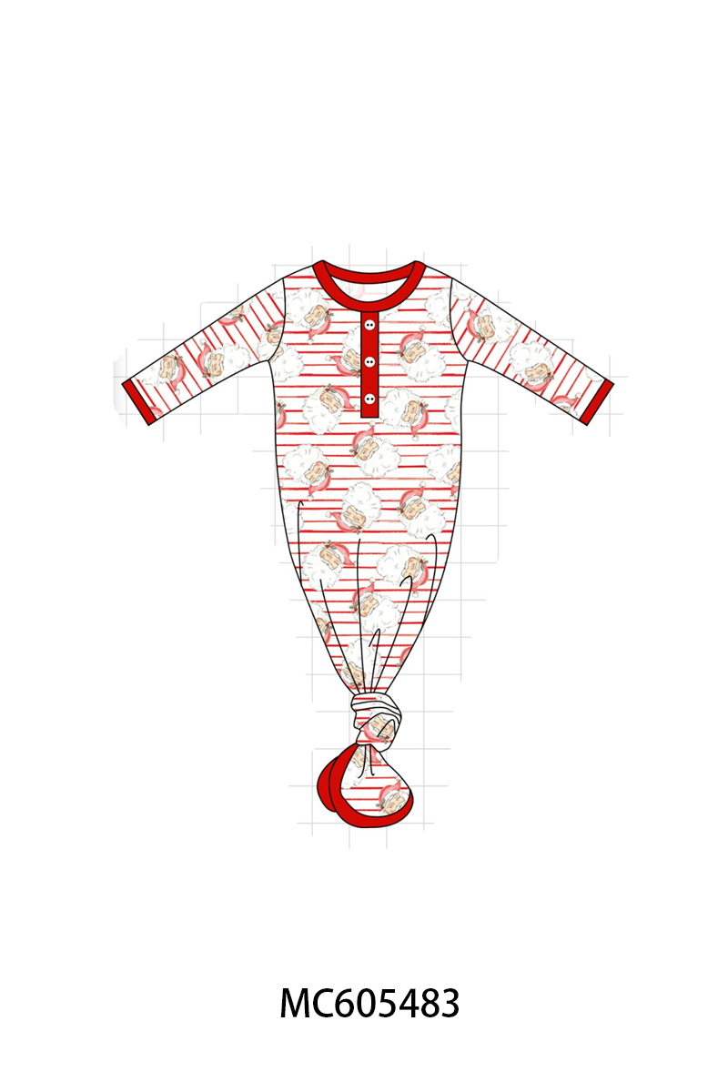 PO93 Red christmas santa claus stripe bamboo collection - ETA mid-November to LC