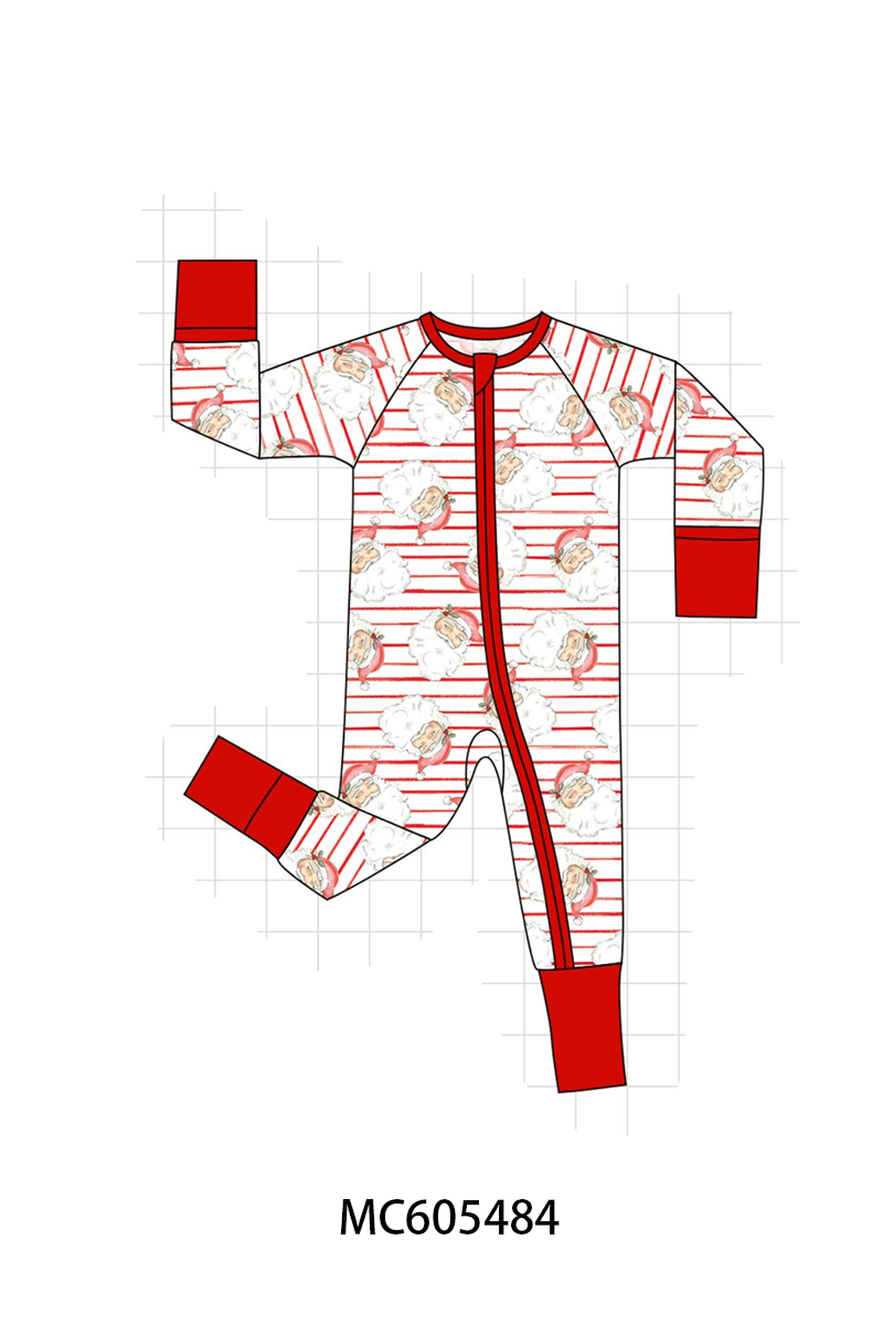 PO93 Red christmas santa claus stripe bamboo collection - ETA mid-November to LC