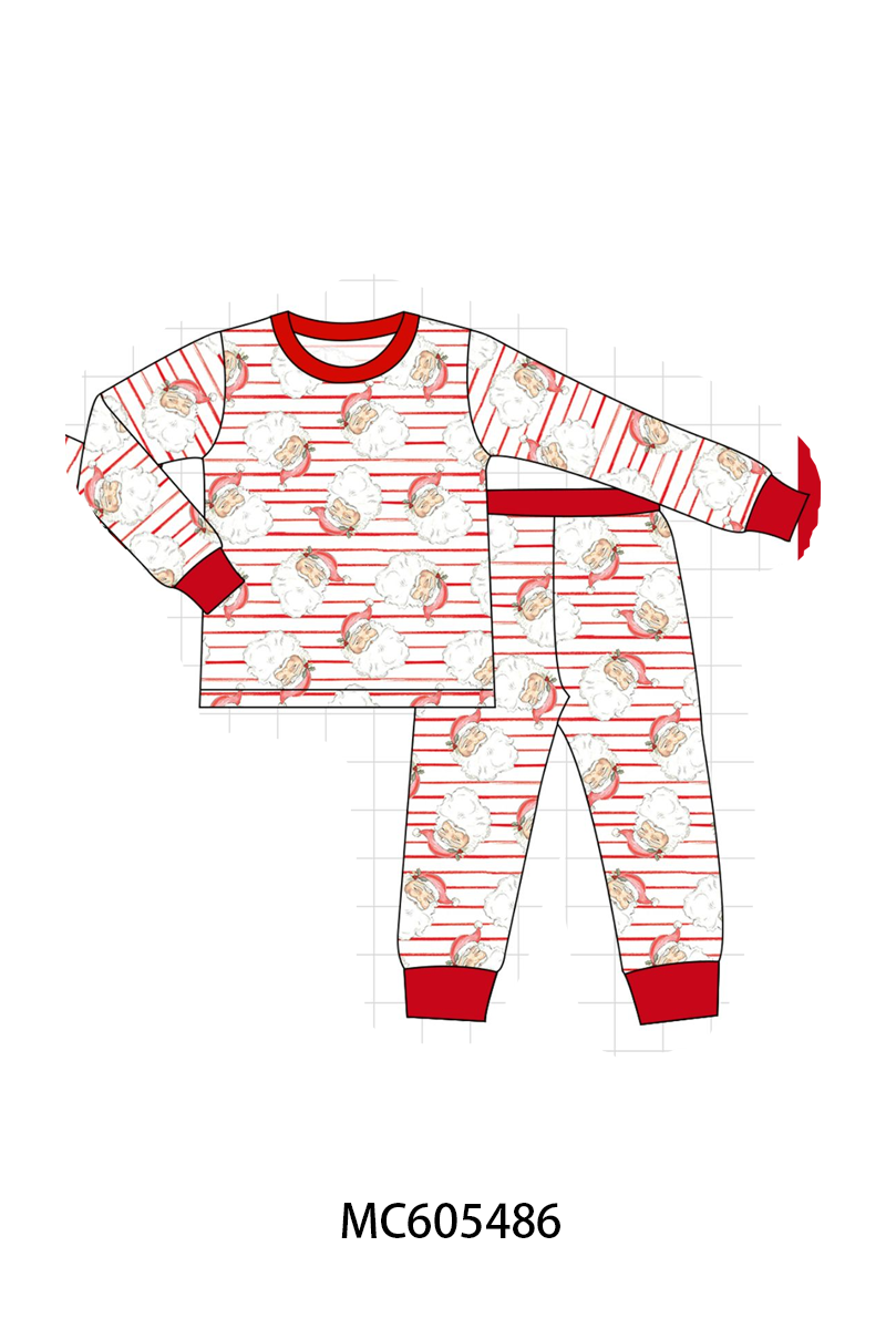 PO93 Red christmas santa claus stripe bamboo collection - ETA mid-November to LC