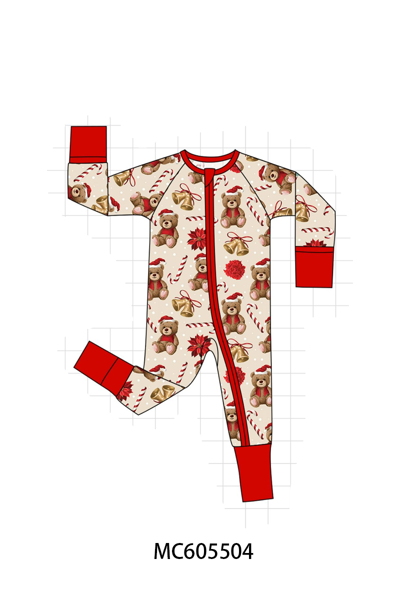 PO93 Red christmas teddy bear bamboo collection - ETA mid-November to LC