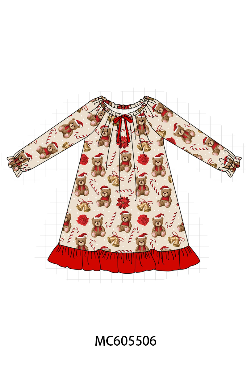 PO93 Red christmas teddy bear bamboo collection - ETA mid-November to LC