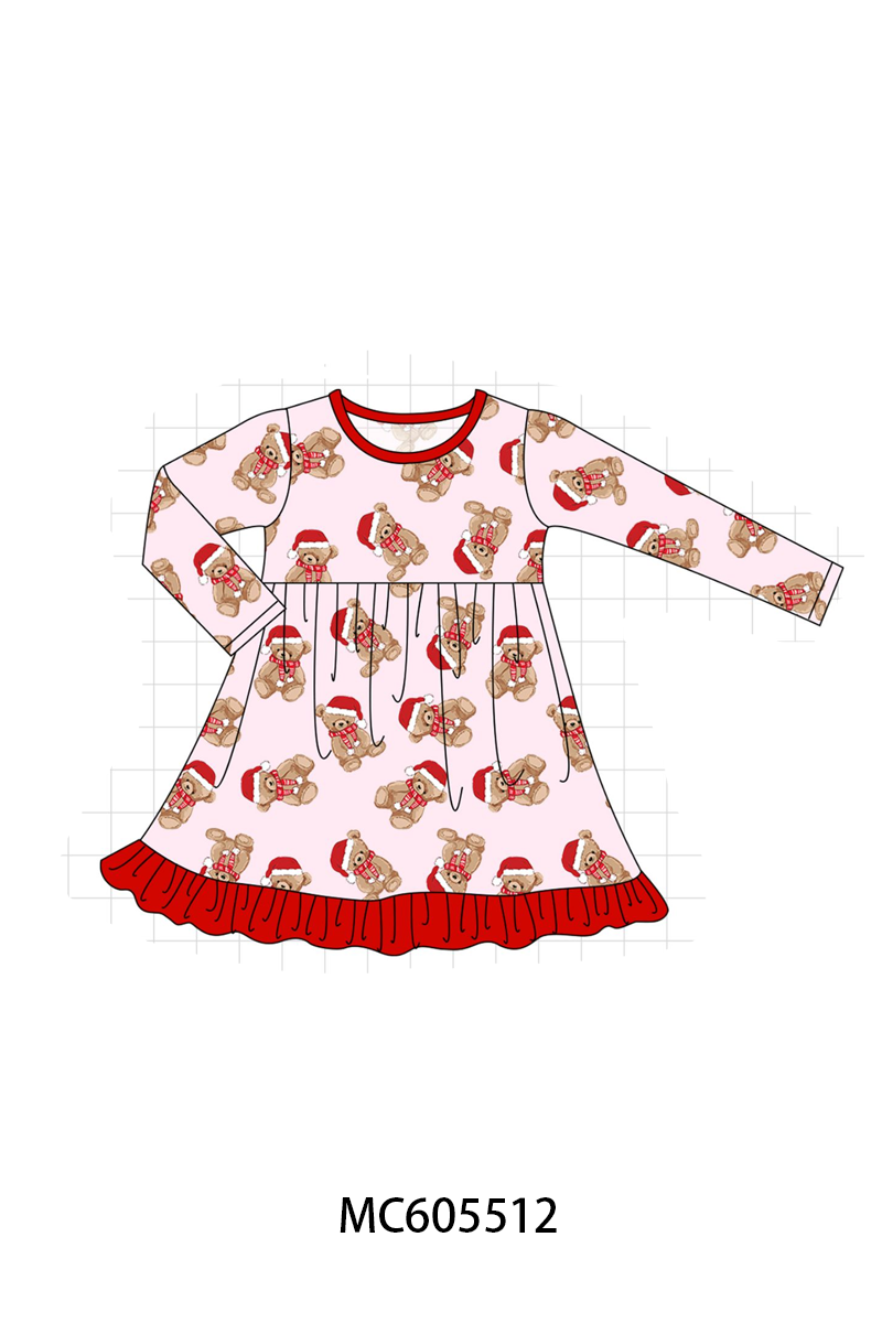 PO93 Pink&blue christmas teddy bamboo collection - ETA mid-November to LC