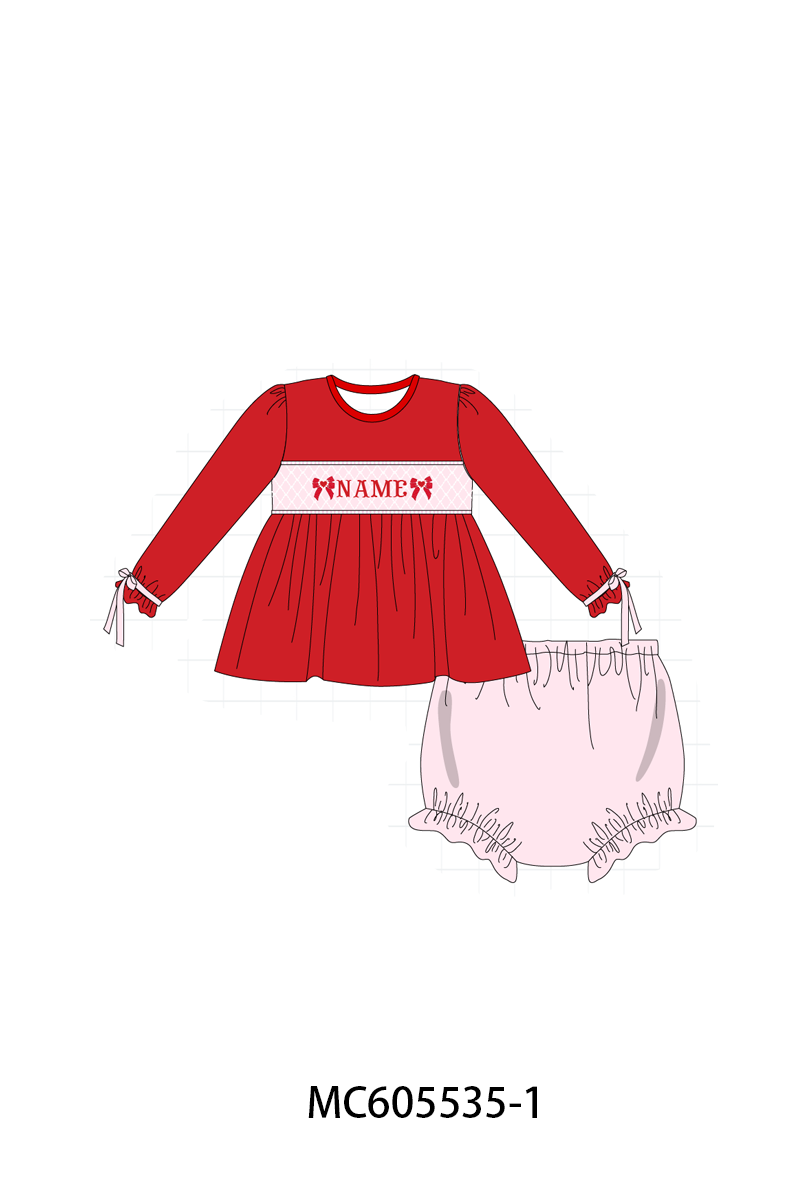 PO95 Red&navy valentine's day monogram embroidery collection - ETA early December to LC