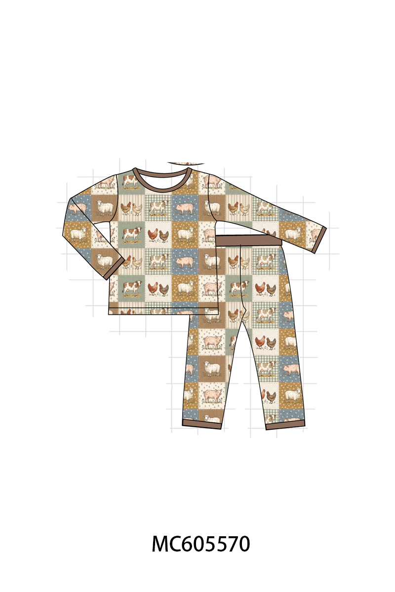 PO93 Brown farm checkered bamboo collection - ETA mid-November to LC